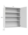 Euro Gloss White 33x40-1/4 Wall Cabinet
