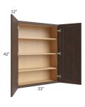 Tuscan Kona Brown 33x42 Wall Cabinet