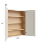 Asheville Cloud Shaker 33x42 Wall Cabinet