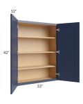 Bayville Blue 33x42 Wall Cabinet