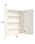 Signature Vanilla Glaze 33x42 Wall Cabinet