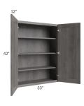 Providence Slate Grey 33x42 Wall Cabinet