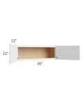 Southport White Shaker 36x12 Wall Cabinet