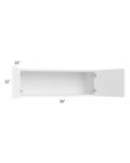 Venetian White Gloss 36x12 Wall Cabinet
