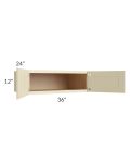 Casselton Ivory 36x12x24 Wall Cabinet