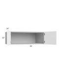 Milan White Matte 36x12x24 Wall Cabinet