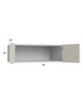Milan Beige Matte 36x12x24 Wall Cabinet