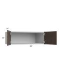 Milan Cafe 36x12x24 Wall Cabinet