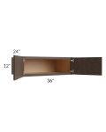 Vienna Kona Brown 36x12x24 Wall Cabinet