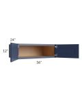 Bayville Blue 36x12x24 Wall Cabinet