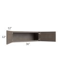 Natural Grey Shaker 36x12 Wall Cabinet