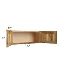 Prairie Shaker 36x15 Wall Cabinet