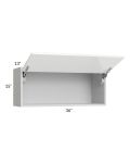 Milan White Gloss 36x15 Lift-Up Door Wall Cabinet