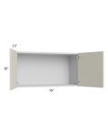 Milan Beige Matte 36x18 Wall Cabinet