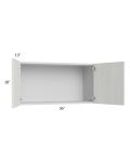 Milan Cream 36x18 Wall Cabinet