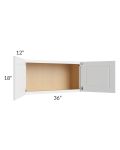 Charlotte White 36x18 Wall Cabinet
