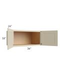 Stratton Khaki Shaker 36x18x24 Wall Cabinet 