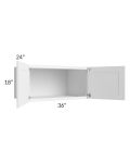 Aspen White Shaker 36x18x24 Wall Cabinet
