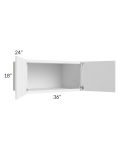 Portland White 36x18x24 Wall Cabinet 