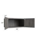 Providence Slate Grey 36x18x24 Wall Cabinet