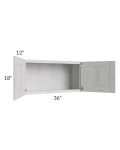 Heather Grey Shaker 36x18 Wall Cabinet