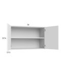 Euro Gloss White 36x22-5/8 Wall Cabinet