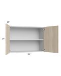Milan Natural 36x24 Wall Cabinet