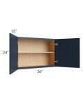 Southport Blue Shaker 36x24 Wall Cabinet