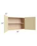 Phoenix Cream Glaze 36x24 Wall Cabinet