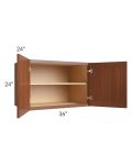 Phoenix Caramel Glaze 36x24x24 Wall Cabinet
