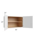 Asheville White Shaker 36x24x24 Wall Cabinet