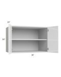 Milan White Gloss 36x24x24 Wall Cabinet