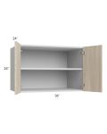 Milan Natural 36x24x24 Wall Cabinet