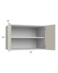 Milan Beige Matte 36x24x24 Wall Cabinet