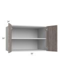 Milan Hazel 36x24x24 Wall Cabinet