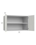 Milan Cream 36x24x24 Wall Cabinet