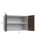 Milan Cafe 36x24x24 Wall Cabinet