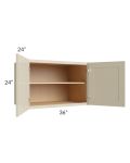 Stratton Khaki Shaker 36x24x24 Wall Cabinet