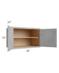 Gramercy Grey Mist 36x24x24 Wall Cabinet