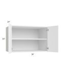 Venetian White Matte 36x24x24 Wall Cabinet
