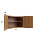 Artisan Walnut Shaker 36x24x24 Wall Cabinet