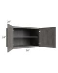 Providence Slate Grey 36x24x24 Wall Cabinet