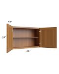 Artisan Walnut Shaker 36x24 Wall Cabinet