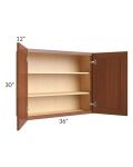 Phoenix Caramel Glaze 36x30 Wall Cabinet
