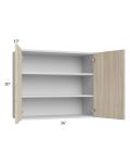 Milan Natural 36x30 Wall Cabinet