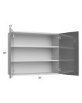 Milan Grey Gloss 36x30 Wall Cabinet