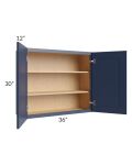 Bayville Blue 36x30 Wall Cabinet
