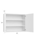 Venetian White Gloss 36x30 Wall Cabinet