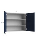 Harbor Navy 36x30-1/4 Wall Cabinet