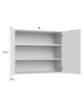 Harbor White 36x30-1/4 Wall Cabinet